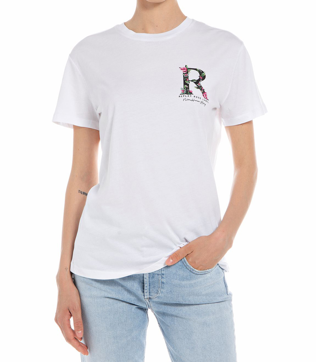 Rose Label PackコットンジャージーT 詳細画像 ホワイト 1